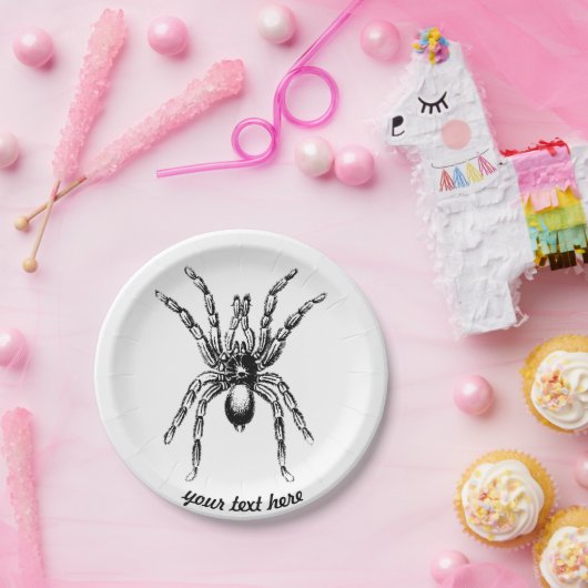 tarantula spin papieren bordje (Feest)