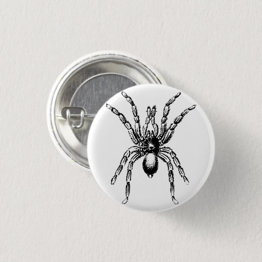 tarantula spin ronde button 3,2 cm (Voorkant /achterkant)