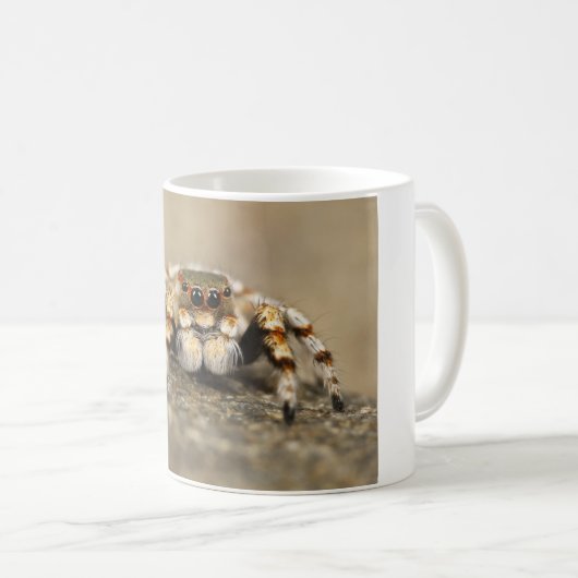 Tarantula Springende Vogelspin awesome accessoires Koffiemok (Voorkant rechts)