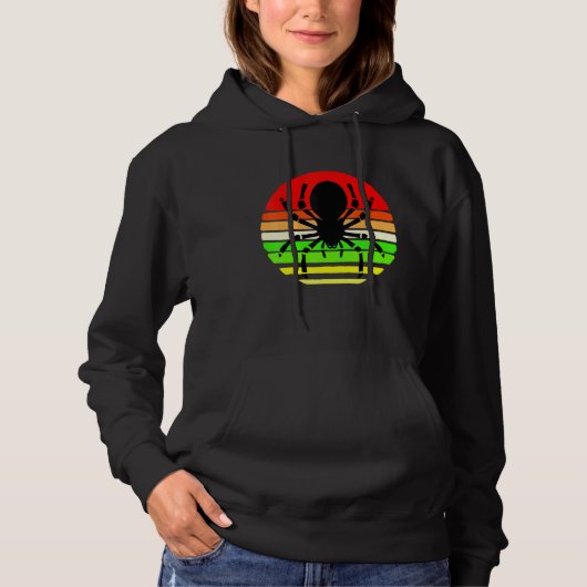 Tarantula Sunse Retro Kinder Hoodie (Voorkant)