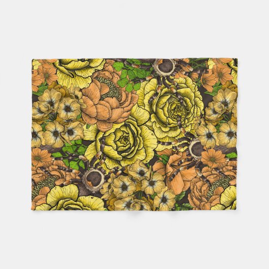 Tarantula tuin 1 fleece deken (Voorkant (Horizontaal))