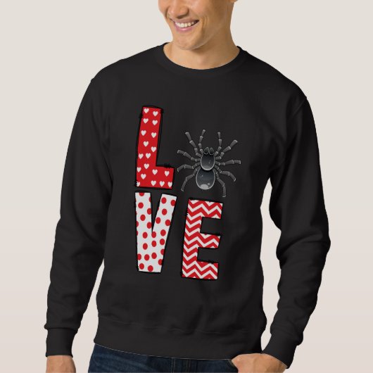 Tarantula Valentines Day Love Valentine Cute Heart Trui (Voorkant)