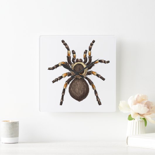 Tarantula Vierkante Klok (Huis)