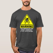 Tarantula Waarschuwing T-shirt (grijs) (Voorkant)