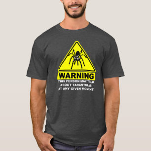 Tarantula Waarschuwing T-shirt (grijs)