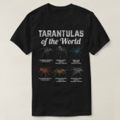 Tarantulas van de wereld t-shirt (Design voorkant)