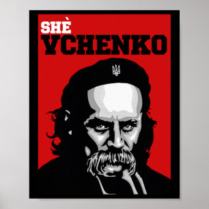Taras Sjevtsjenko Zij Vchenko Oekraine Shirt Oekra Poster