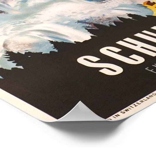 Tarasp,Zwitserland,Reisposter Poster (Hoek)