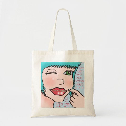 TaraZipperPic Tote Bag (Voorkant)