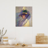 Tarbell Blue Veil CC0051 Poster (Keuken)