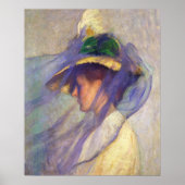 Tarbell Blue Veil Impressionism America CC0918 New Poster (Voorkant)