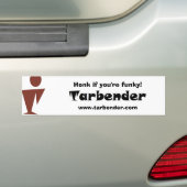 Tarbender, als je funky bent. bumpersticker (Op auto)