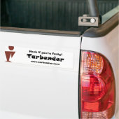 Tarbender - toeter als je funky bent! bumpersticker (Op Truck)
