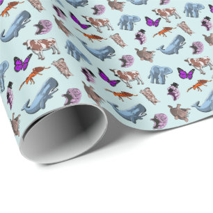 Tardigrade Animal Print Wrapping Paper Cadeaupapier