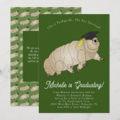 Tardigrade Graduation Party Moss Piglet Water Beer Kaart (Voorkant / Achterkant)
