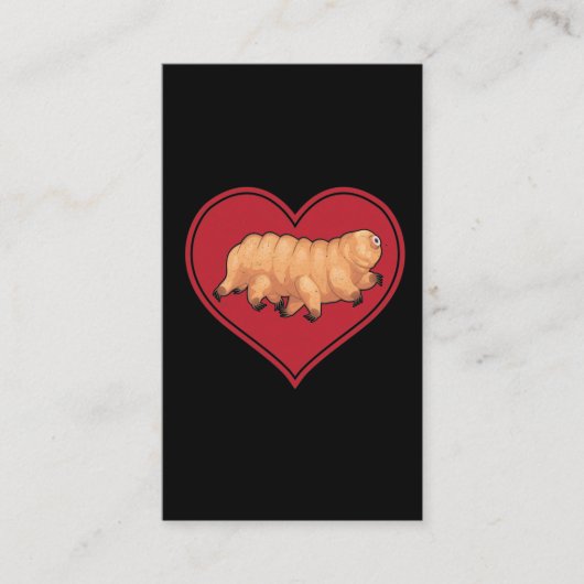 Tardigrade Heart Microbiology Love Ugly Science Visitekaartje (Voorkant)
