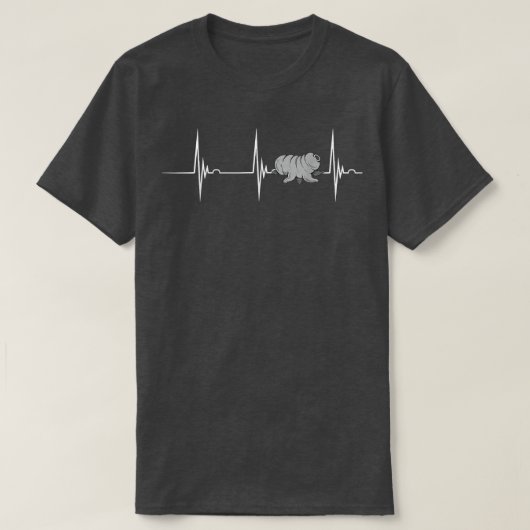 Tardigrade Heartbeat EKG Pulse Water Bear Science T-shirt (Design voorkant)