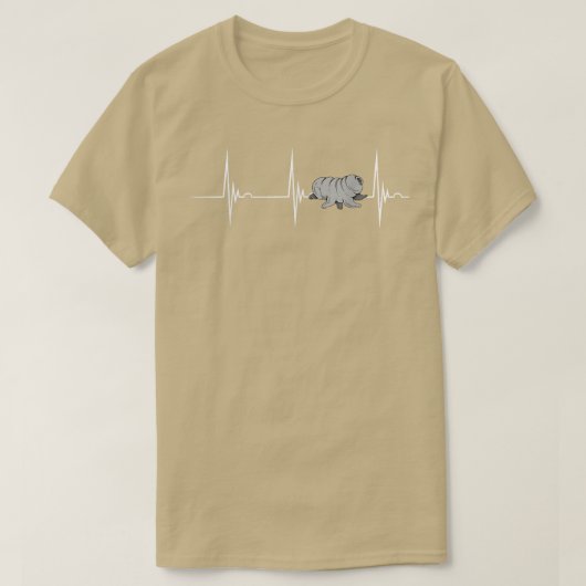 Tardigrade Heartbeat EKG Pulse Water Bear Science T-shirt (Design voorkant)