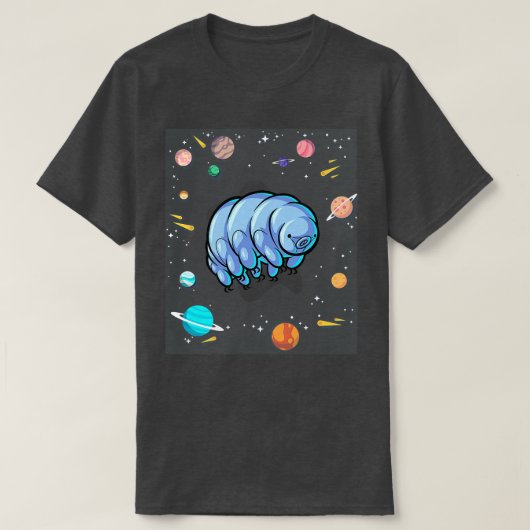 Tardigrade in Space Microbiologist Science Premium T-shirt (Design voorkant)