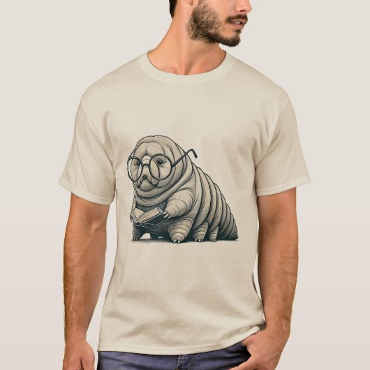 Tardigrade Leesboek Shirt – Uniek Ontwerp voor (Voorkant)