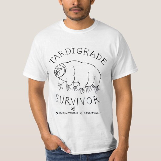 Tardigrade: Overleving van 5 extincties en tellen T-shirt (Voorkant)