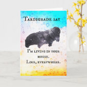 Tardigrade Say - Ik woon in jouw huis Kaart (Gele Bloem)