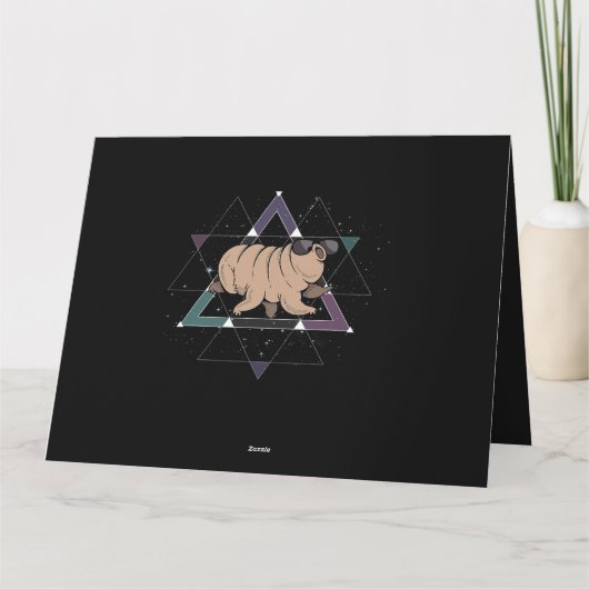 Tardigrade Space Science Water Beer Lover Microbio Kaart (Achterkant)