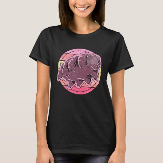 Tardigrade Water Bear Moss Piglet Micro Animal Col T-shirt (Voorkant)