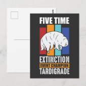 Tardigrade Water Beer Extinction Event Champion Briefkaart (Voorkant / Achterkant)