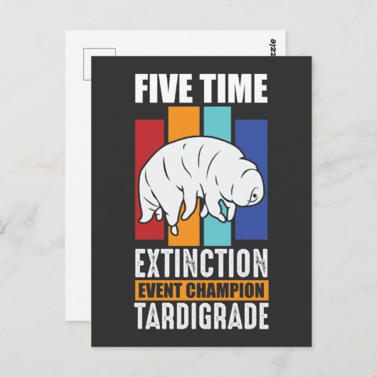Tardigrade Water Beer Extinction Event Champion Briefkaart (Voorkant / Achterkant)