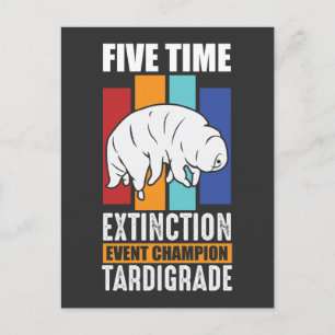 Tardigrade Water Beer Extinction Event Champion Briefkaart