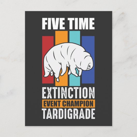 Tardigrade Water Beer Extinction Event Champion Briefkaart (Voorkant)