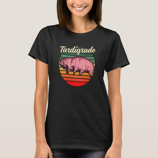 Tardigrade Water Beer Mos Biggetje Micro Dier 4 T-shirt (Voorkant)