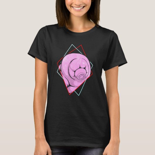 Tardigrade Water Beer Mos Biggetje Micro Dier Col T-shirt (Voorkant)