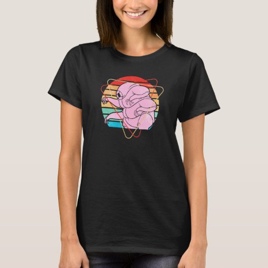 Tardigrade Water Beer Mos Biggetje Micro Dier Col T-shirt (Voorkant)