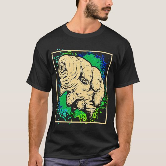 Tardigrade Water Beer Moss Piglet Micro Animal Col T-shirt (Voorkant)