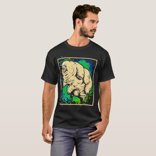 Tardigrade Water Beer Moss Piglet Micro Animal Col T-shirt (Voorkant volledig)