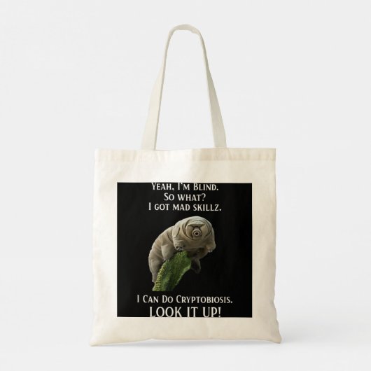 Tardigrade Water Beer Science Biology Gift Shirt Tote Bag (Achterkant)