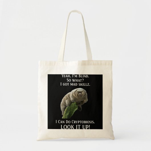 Tardigrade Water Beer Science Biology Gift Shirt Tote Bag (Voorkant)