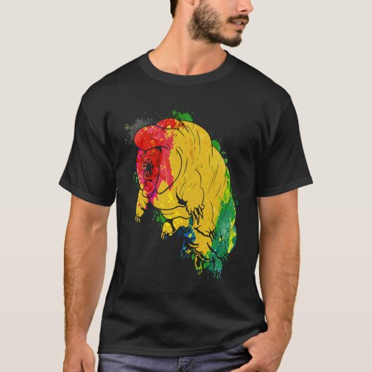 Tardigrade Waterbeer Mos Biggetje Micro Dier Col T-shirt (Voorkant)