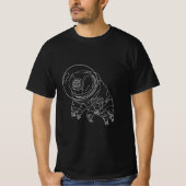 Tardigrade wit t-shirt voor mannen (Voorkant)