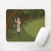 Taren de Archer Warrior Elf Girl Muismat (Met muis)