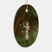 Taren de Archer Warrior Elf Girl Ornament (Rechts)