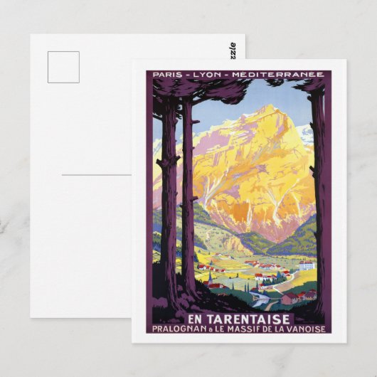 Tarentaise Valley Frankrijk Alps Travel Briefkaart (Voorkant / Achterkant)