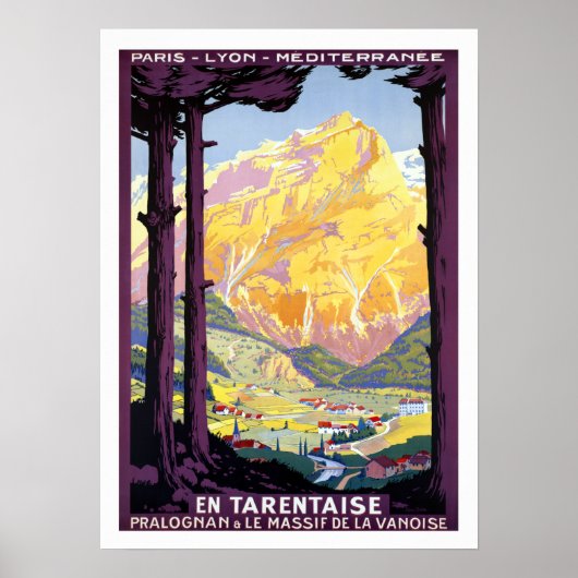  Tarentaise Valley Frankrijk Alps Travel Poster (Voorkant)