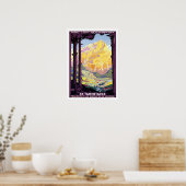  Tarentaise Valley Frankrijk Alps Travel Poster (Keuken)