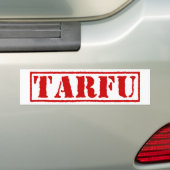 TARFU BUMPERSTICKER (Op auto)