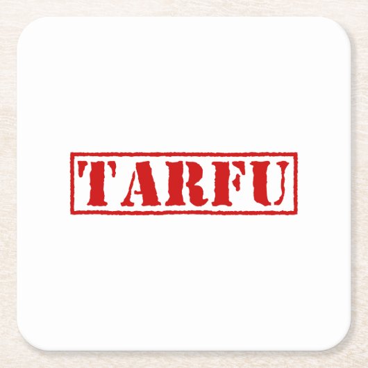 TARFU KARTONNEN ONDERZETTERS (Voorkant)