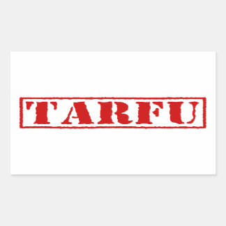 TARFU RECHTHOEKIGE STICKER