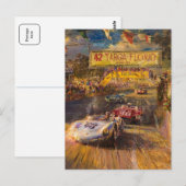 Targa Florio Italiaanse Races Briefkaart (Voorkant / Achterkant)